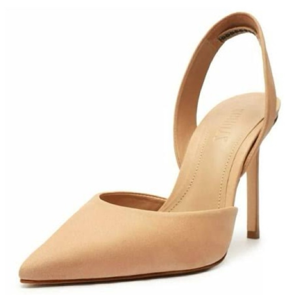 HP x2 🎉 Schutz Lou Sling Suede Pump, New Peach, size 35 (size 5)